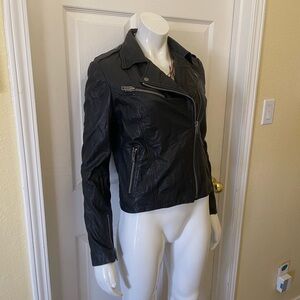 Topshop Black Leather Jacket